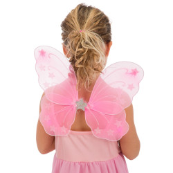 Křídla motýlí růžová 27x33 cm